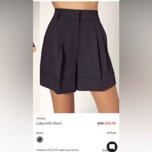 Wilfred Black Pleated Women's Shorts